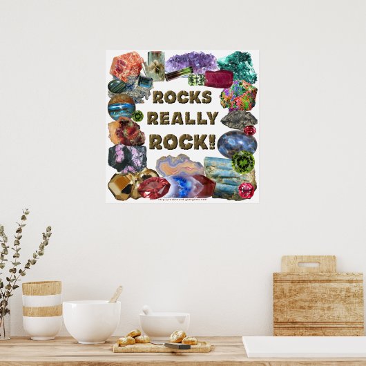Poster Rochers Vraiment Rock (Cuisine)
