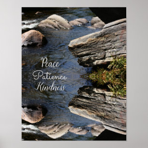 Poster Roches Dans La Nature De Flux Inspirationnel Abstr
