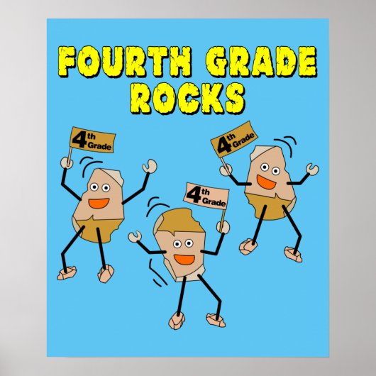 Poster Roches de quatrième année (Devant)
