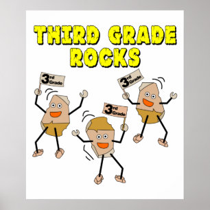Poster Roches de troisième année