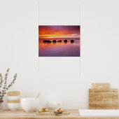 Poster Roches du coucher du soleil (Cuisine)