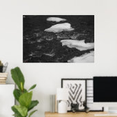 Poster Roches Icy dans la rivière (Bureau à domicile)