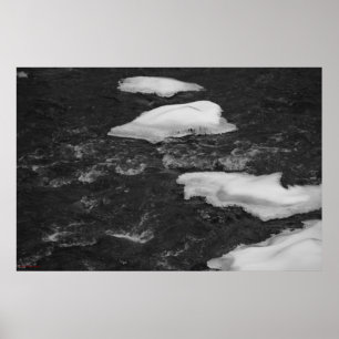 Poster Roches Icy dans la rivière