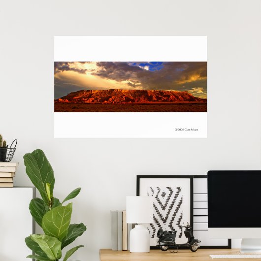 Poster Roches rouges (Bureau à domicile)