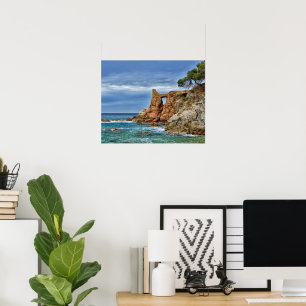 Poster Roches sur la côte méditerranéenne