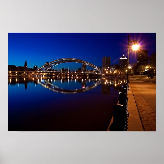 Poster Rochester et le pont Douglass-Anthony (Devant)
