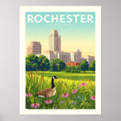 Poster Rochester Minnesota vintage (Devant)