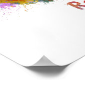 Poster Rochester MN skyline en aquarelle (Coin)