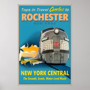 Poster Rochester New York Central Railroad Meilleurs en V