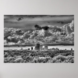 Poster Rochester New York Skyline