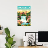 Poster Rochester New York vintage (Bureau à domicile)