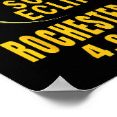 Poster Rochester Ny Solar Eclipse 2024 Total Éclips Solai (Coin)