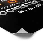 Poster Rochester Ny Total Solar Eclipse 2024 (Coin)