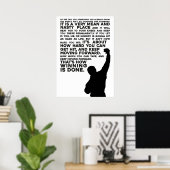 Poster Rocheuse Motivation alpolmanujsaf (Bureau à domicile)