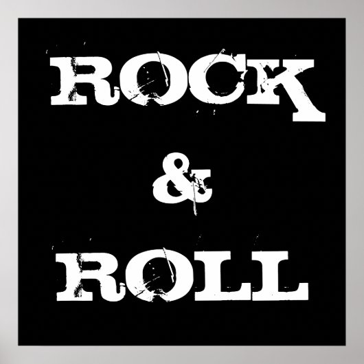 Poster Rock And Roll (Devant)