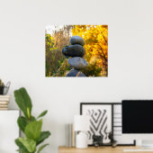 Poster Rock Cairn Zen Wall (Bureau à domicile)
