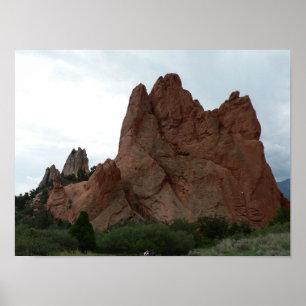Poster Rock Climbers, Jardin des Dieux, Colorado