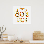 Poster Rock des années 80 (Cuisine)