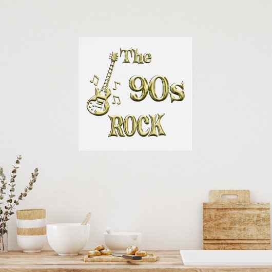 Poster ROCK des années 90 (Cuisine)