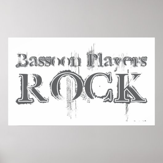 Poster Rock des joueurs du basson (Devant)