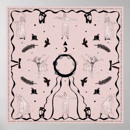 Poster Rock et Roll Ballerina II (Devant)