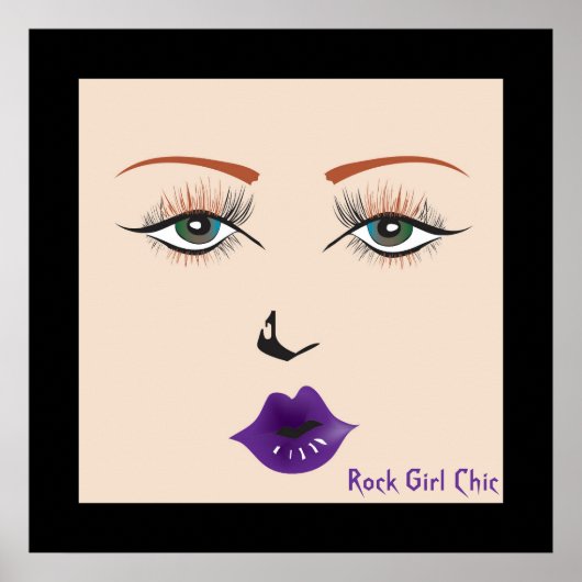 Poster "Rock Girl Chic" (Devant)