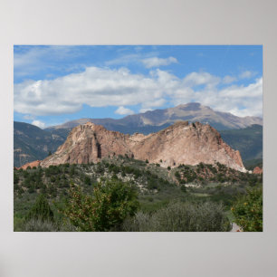 Poster Rock gris, Jardin des Dieux, Colorado