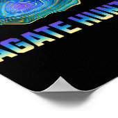 Poster Rock Hunting Rock Collector Agate Geology Agate Hu (Coin)