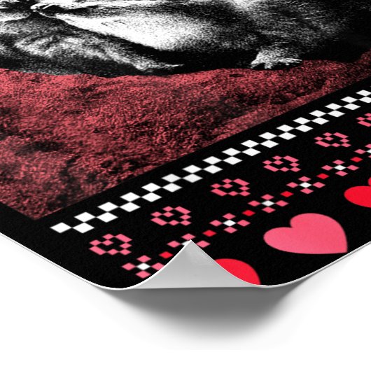 Poster Rock Hyrax Valentine's Day Ugly Sweater Style  (Coin)