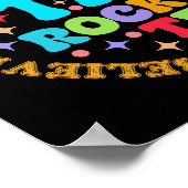 Poster Rock Le Jour De Test De L'Enseignant De Test Vous  (Coin)