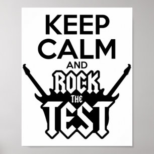 Poster Rock Le Jour De Test Enseignant Test Idea School