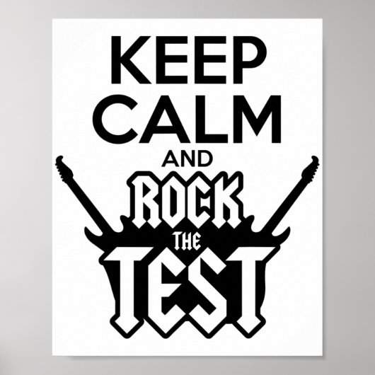 Poster Rock Le Jour De Test Enseignant Test Idea School (Devant)