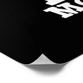 Poster Rock Moosician Funny Cow Musicien Pun Dark BG (Coin)