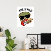 Poster Rock n Mold Blague drôle de pain  (Bureau à domicile)