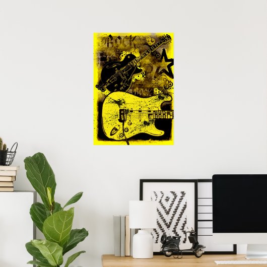 Poster Rock n Roll (Bureau à domicile)