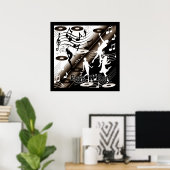 Poster Rock 'N' Roll Dance Music (Bureau à domicile)