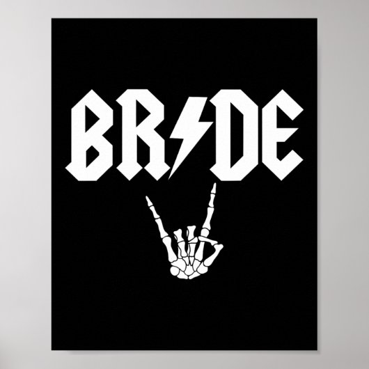 Poster Rock N Roll Gothique Halloween Bachelorette Party (Devant)