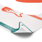 Poster Rock n Roll Rockstar 1er anniversaire Bienvenue (Coin)