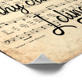 Poster Rock of Ages Scripté Vintage Hymne (Coin)