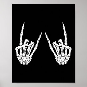 Poster Rock On Band Rock Et Roll Costume Halloween Hommes