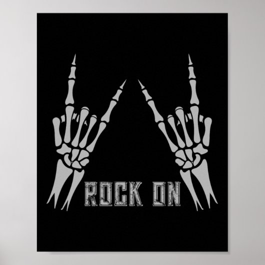 Poster Rock On Band Tee - shirts For Women Rock And Roll (Devant)