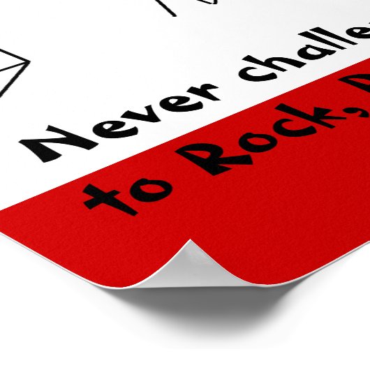 Poster Rock, Papier, Ciseaux NINJA ! (Coin)