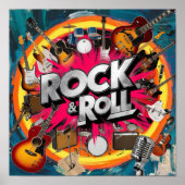 Poster Rock & Roll (Devant)