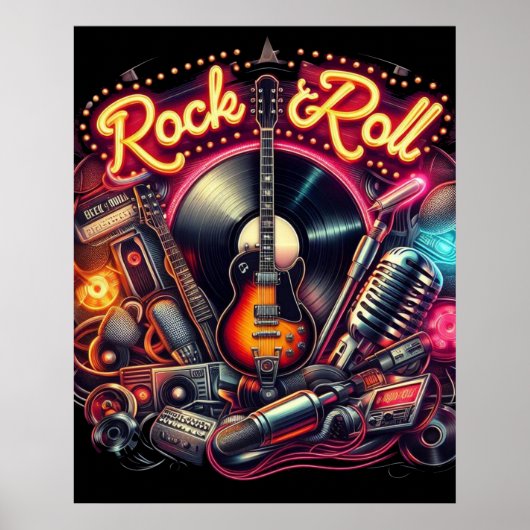 Poster Rock & Roll (Devant)