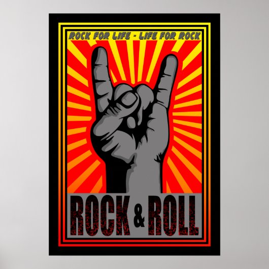 Poster Rock & Roll (Devant)