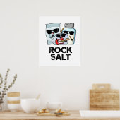 Poster Rock Salt Funny Condiment Music Pun (Cuisine)