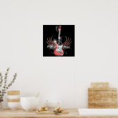 Poster Rock Star Guitare Wing (Cuisine)