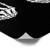 Poster Rock Star Rock Skeleton Hands Rocker Funny Hall (Coin)