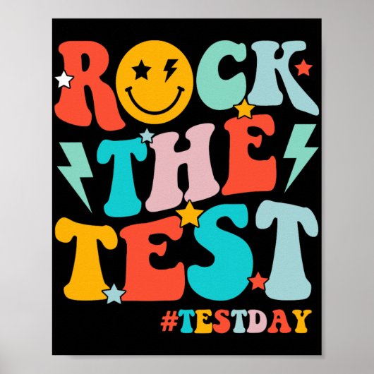 Poster Rock The Test Day Motivation Students Ki (Devant)