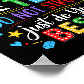 Poster Rock The Test Day Test Day Funny Enseignant Hommes (Coin)